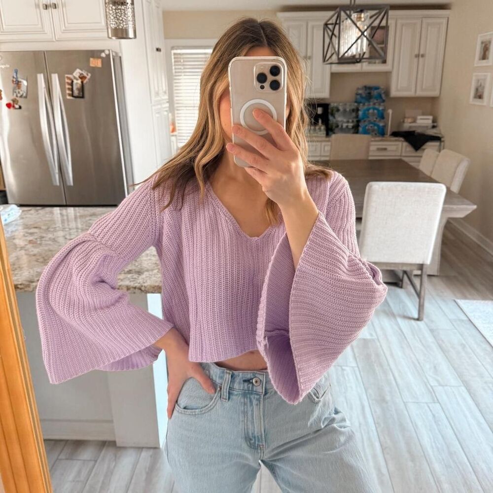 Free-people Women's Purple Jumper